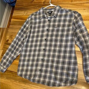 Billabong Gray Plaid Men's Shirt